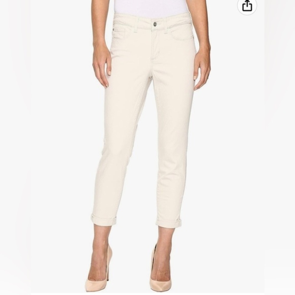 NYDJ Alina convertible ankle white jeans